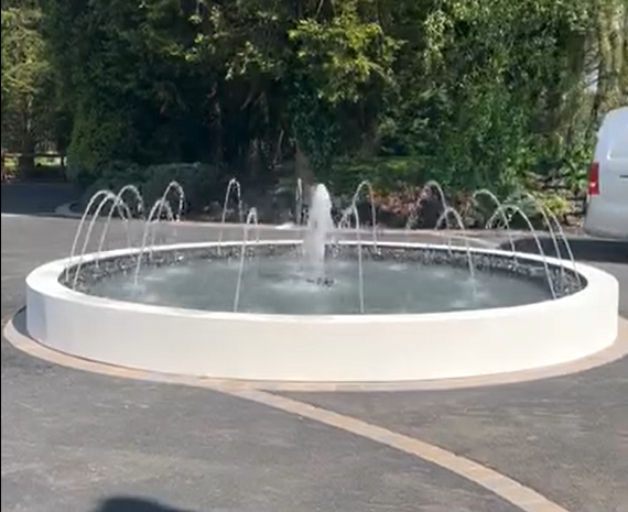 Case Study - Water Feature Construction with Controllable Lighting