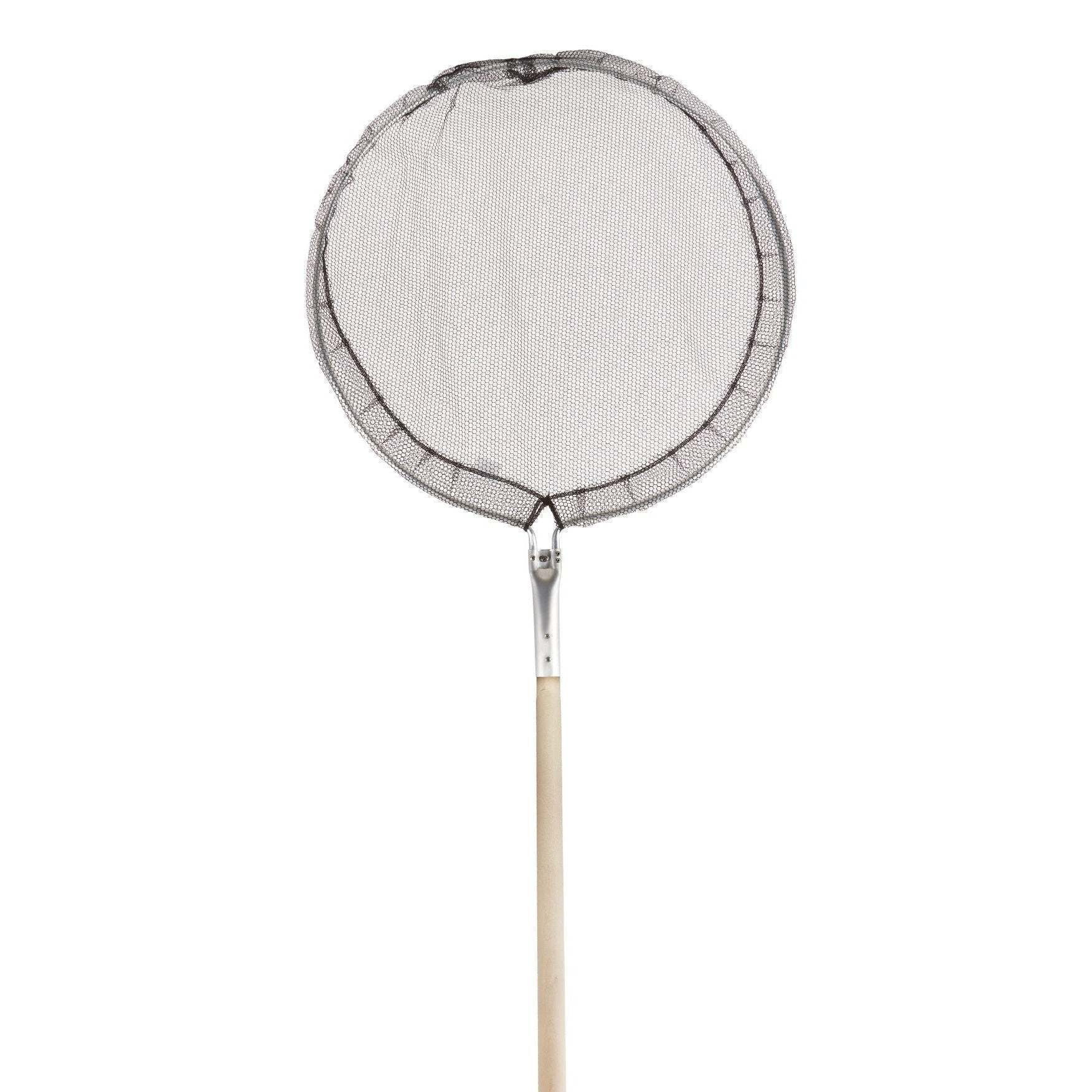 19" (48cm) Wooden Handle Complete Koi Net Ideal for Fish Handling and Inspection