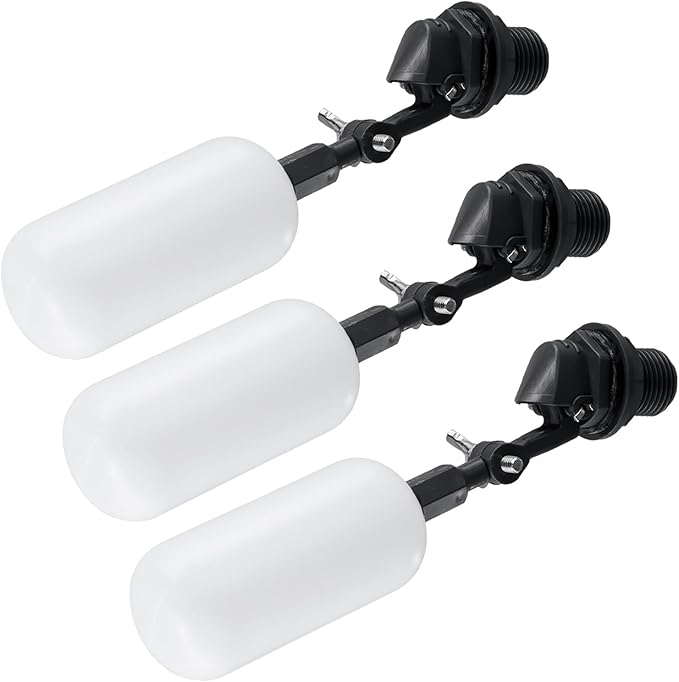 1/2" Float Ball Valve, Adjustable Automatic Water Level Control Valve for Tanks and Ponds