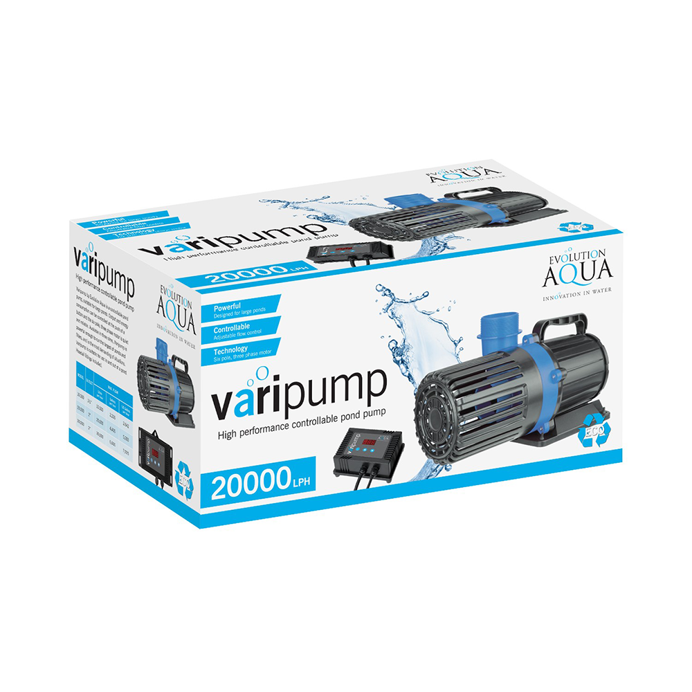 Evolution Aqua Varipump 20000 Pond Pump and Filter Pump