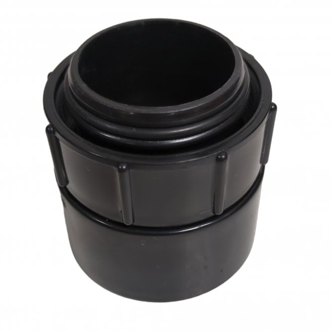 Kockney Koi Black Solvent Weld Female Socket to 1.5inch BSP Female Threaded Coupling