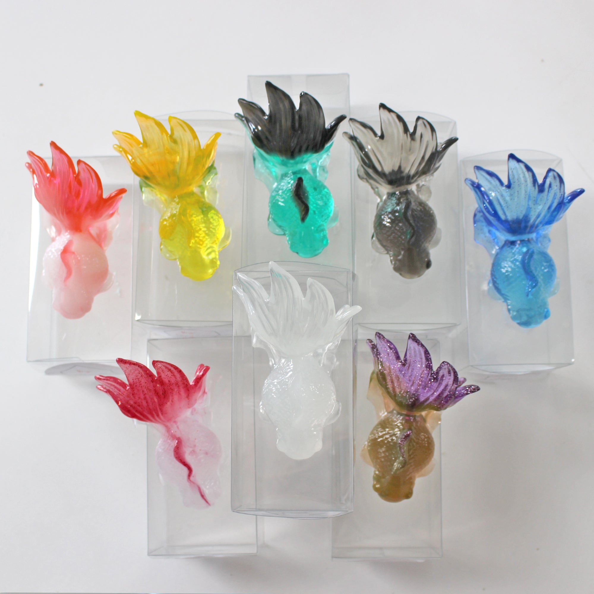 Hand crafted Fancy Goldfish in Resin