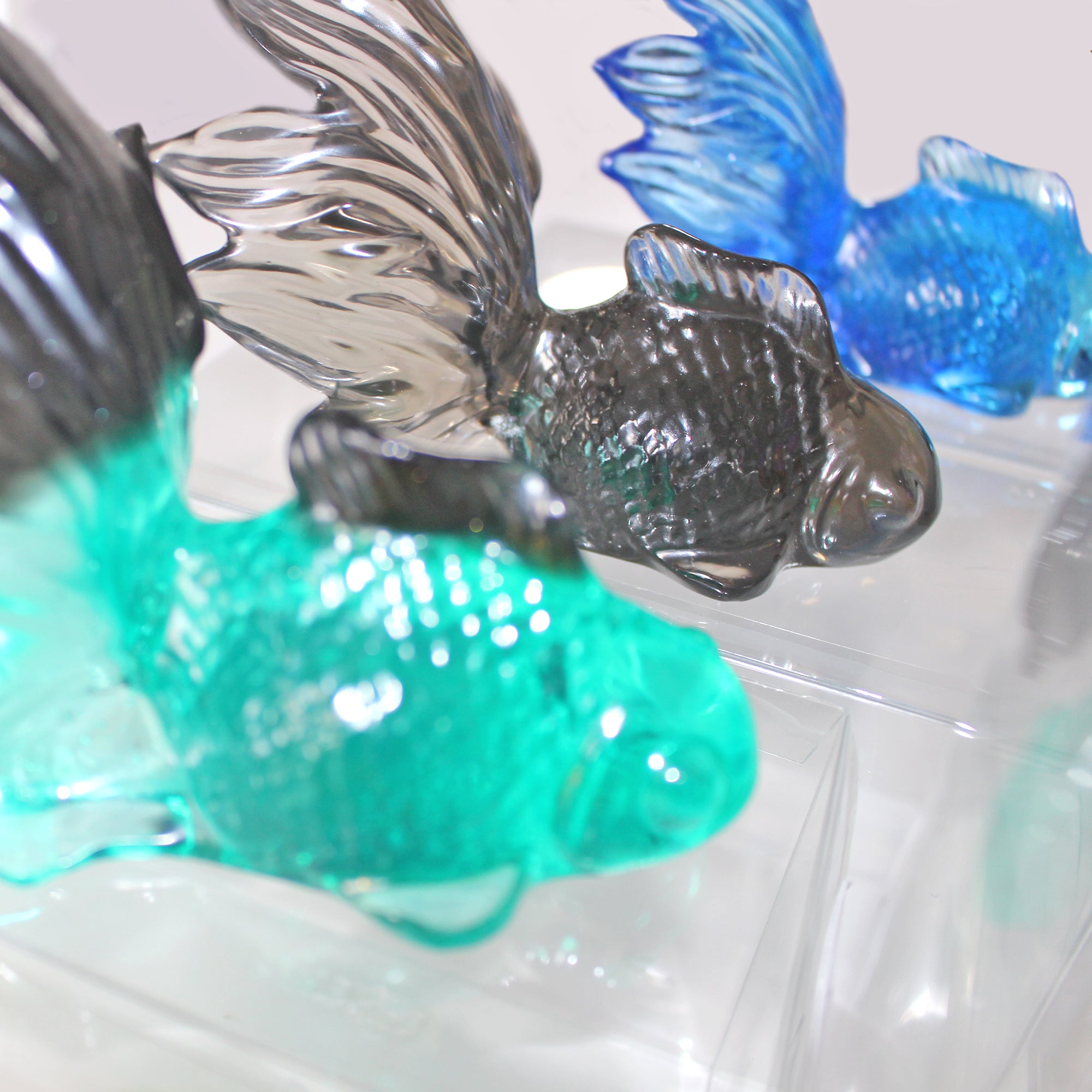 Hand crafted Fancy Goldfish in Resin