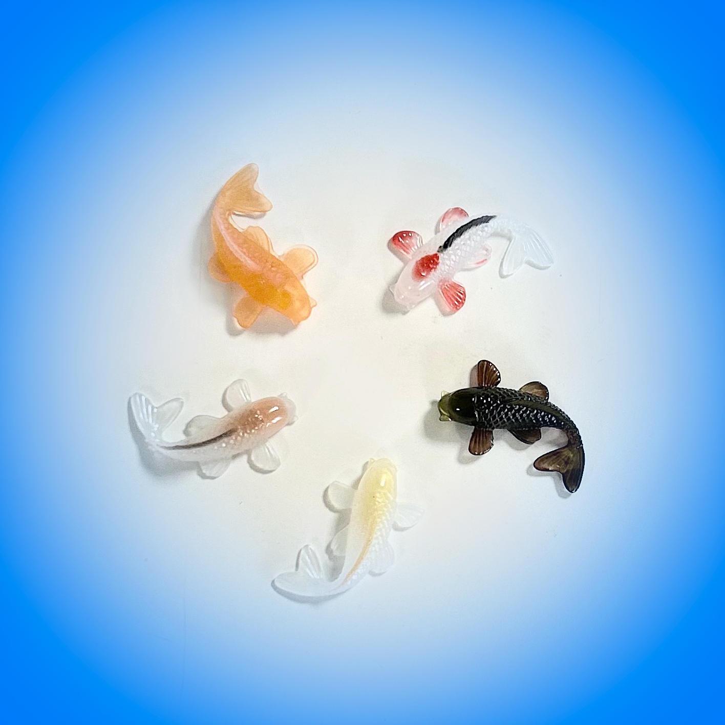 Handcrafted Koi Carp Magnet in Resin