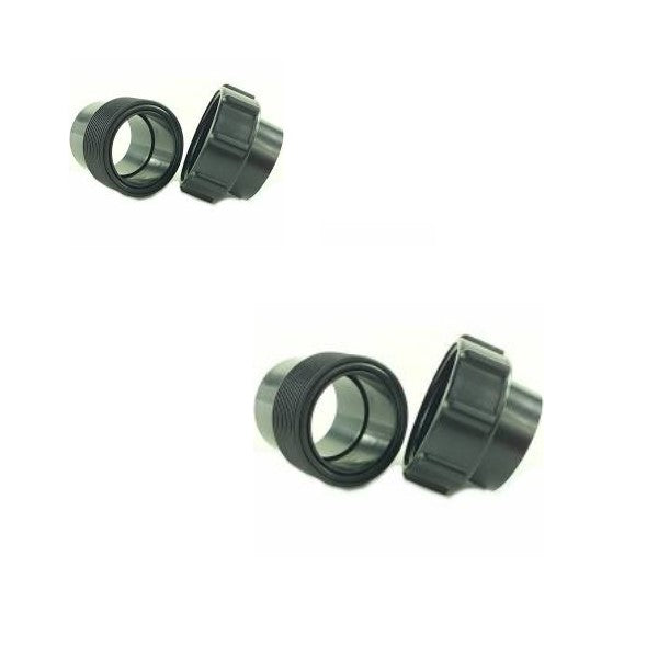 Black Single Union for Female Plain to Female Plain ABS Waste Pipe