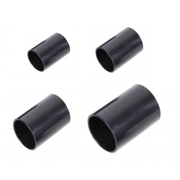 Black Straight Connector ABS Waste Pipe