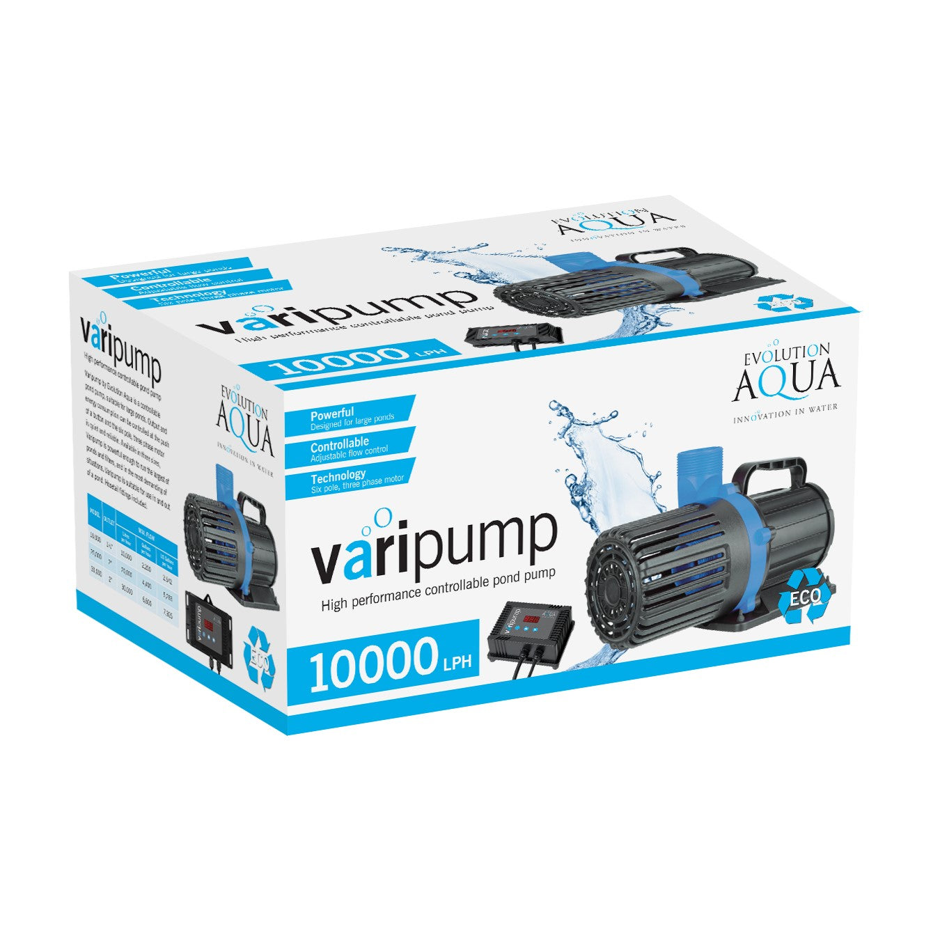Evolution Aqua Varipump Pond Pump and Filter Pump