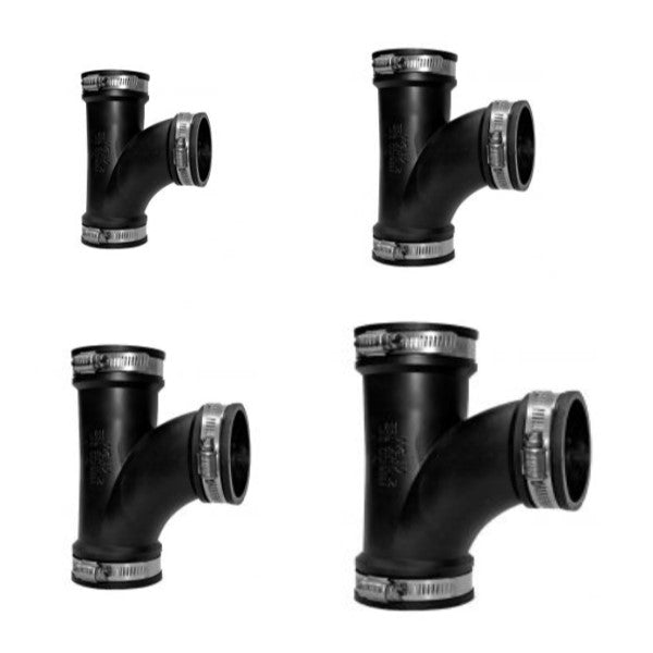 Flexible Rubber T Piece
