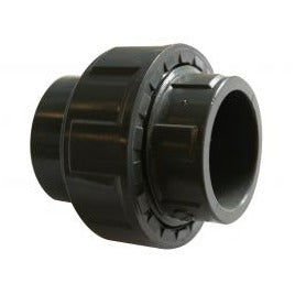 Grey Single Union Plain Female To Thread Female PVC Pressure Pipe Imperial