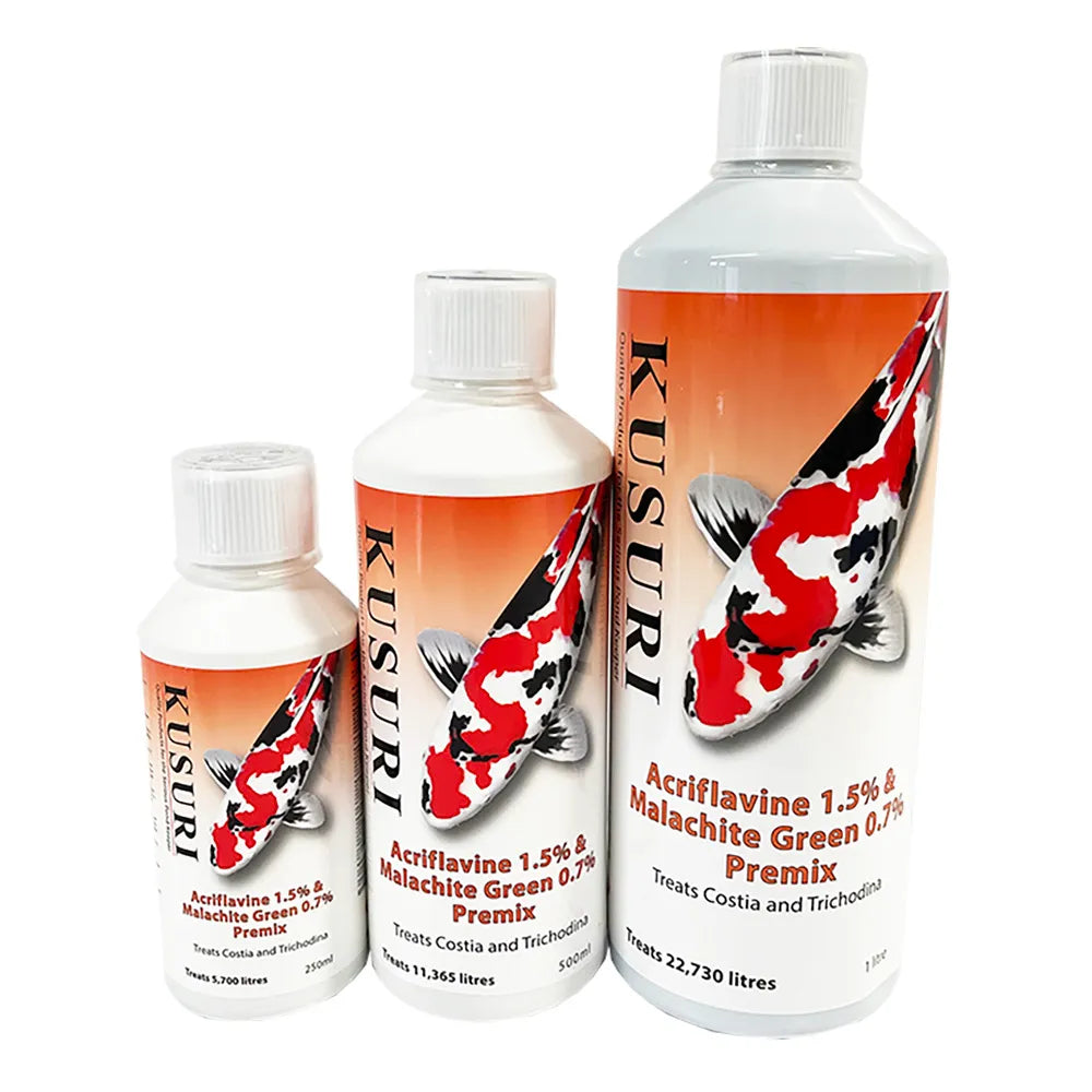 Kusuri Acriflavine & Malachite Green Premix - Fish Parasite Pond Treatment