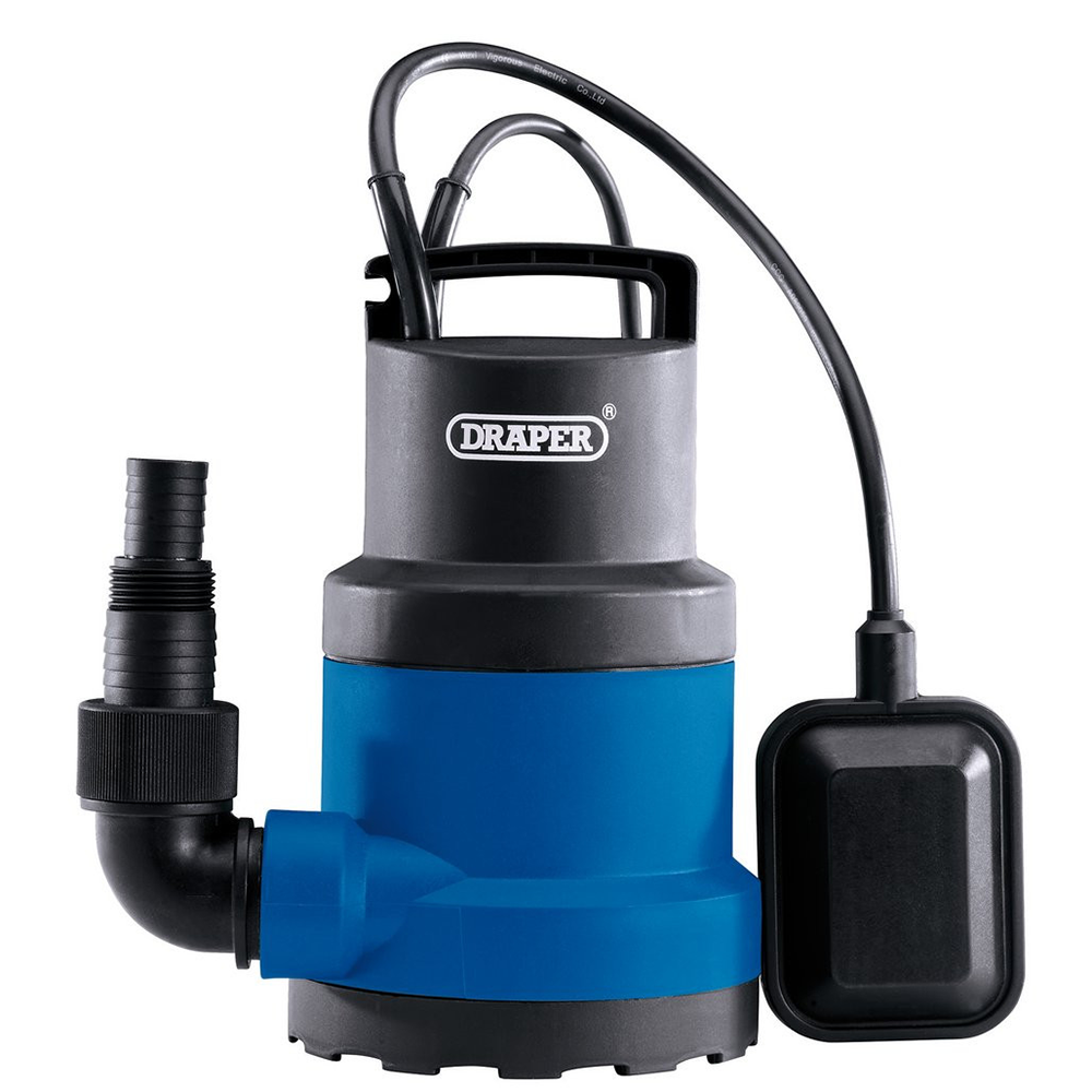 Draper 230v Dirty Water Pump With Cable Float Switch 250w 108l/m