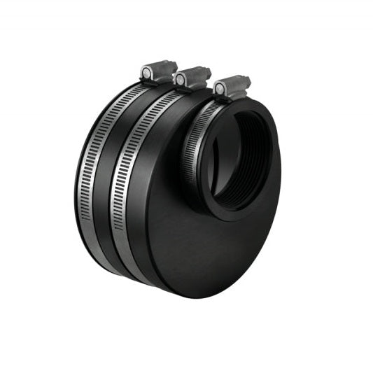 Oase Rubber Eccentric Connector 2" to DN110 Flexible PVC Adapter for Pond Systems