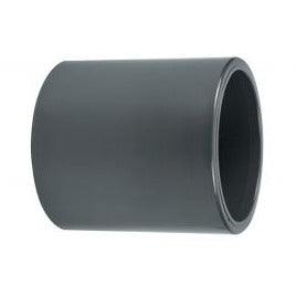 Grey Straight Connector Plain Female PVC Pressure Pipe