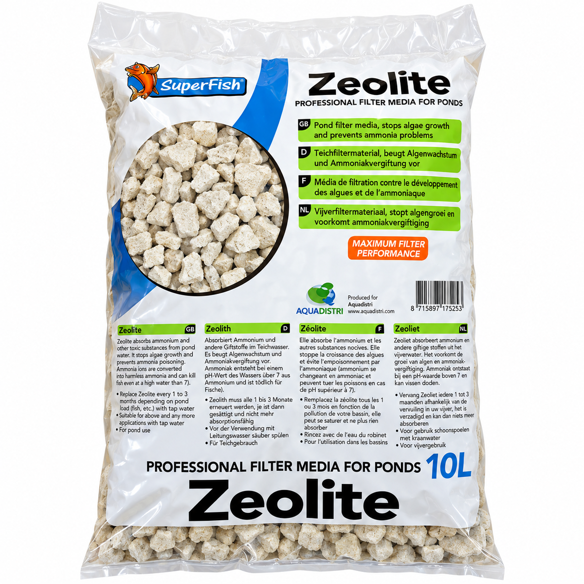 Zeolite 10ltrs Superfish