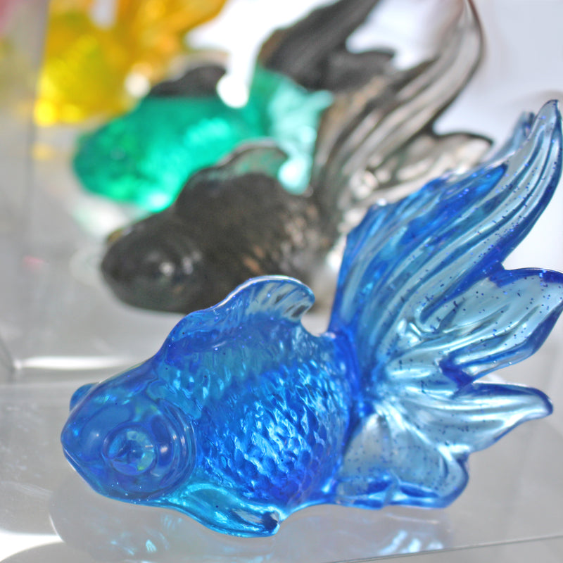 Hand crafted Fancy Goldfish in Resin