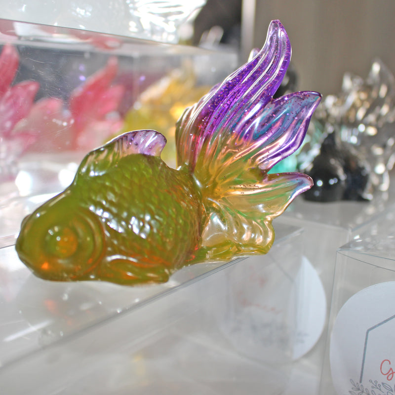 Hand crafted Fancy Goldfish in Resin