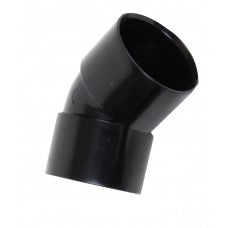 Black 45-Degree Angle ABS Waste Pipe