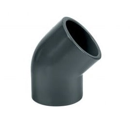 Grey 45-Degree Angle PVC Pressure Pipe Imperial