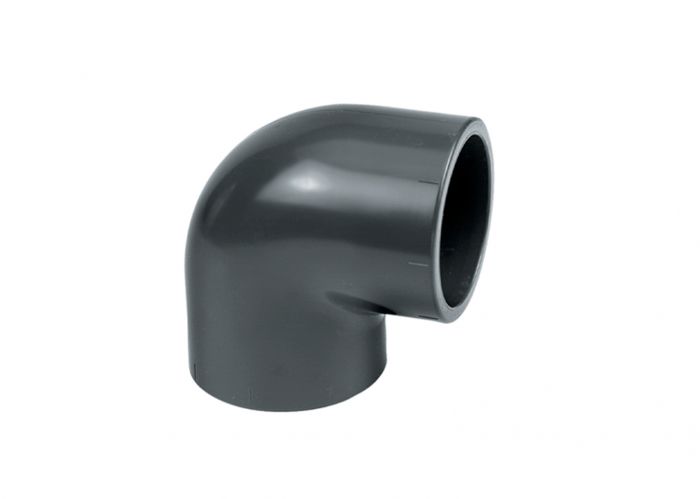 Grey 90 Degree Angle PVC Pressure Pipe Imperial