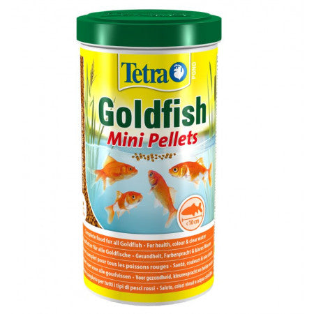 Tetra Variety Goldfish Food Mini Pellets 1Ltr