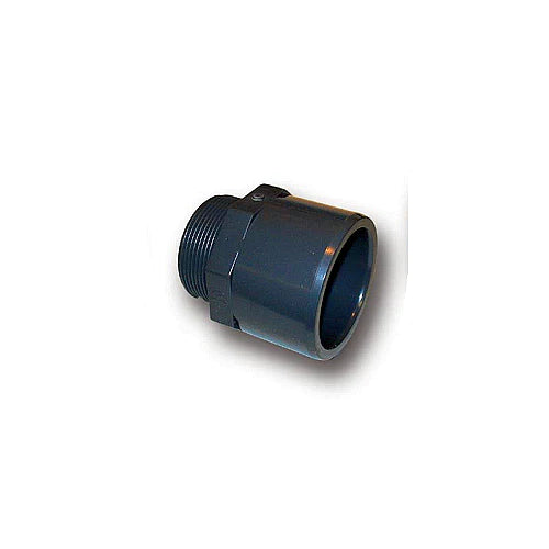 Grey Male Thread To Plain Socket PVC Pressure Pipe Imperial